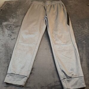 Etonic Fleece Jogger Pants Mens Large Gray Elastic Waist Zipper Pockets